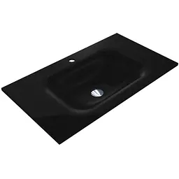 Умивальник Miraggio Jessel 800 mirastone black 0001468, Чорний матовий