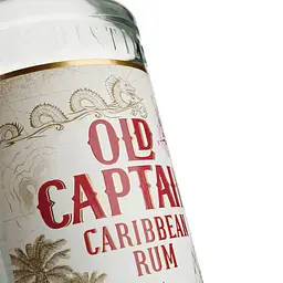 Ром Old Captain Caribbean White 37.5% 1 л - мініатюра 3