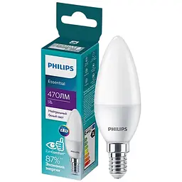 Лампа Philips ESSLED Candle 5 W 470 lm E14 865 B35FR (929002969207)