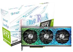 Відеокарта Palit RTX 3070 8Gb GameRock (NE63070019P2-1040G) (GDDR6, 256 bit, PCI-E v4.0) Б/в - мініатюра 6