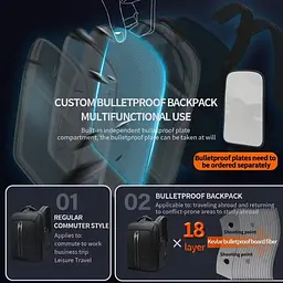 Рюкзак Tigernu T-B9600 15.6 Black - мініатюра 4