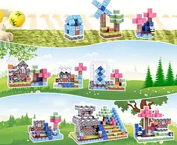 Магнітний конструктор Minecraft 100 шт + 3 фігурки по грі Майнкрафт Лід та Сніг Mk001012 - мініатюра 6