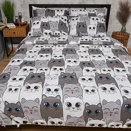 Підковдра Moon&Star Бязь Gold Люкс Furry Friends King Size 220x240 см - мініатюра 2