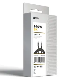 Дата кабель USB-C to USB-C 1.0m USB4 40Gbps 240W 8K60Hz black Armorstandart (ARM81921) - мініатюра 8