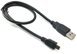 Кабель USB 2.0 AM - miniUSB (5P), 0.5 м, чорний, Extradigital (KBU1627)