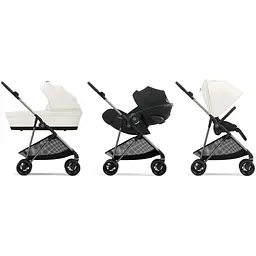 Коляска Cybex Melio Canvas White (з бампером) (524000039) - мініатюра 8