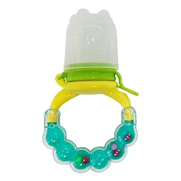 Ніблер для прикорму немовлят MGZ-0005(Turquoise) з брязкальцем