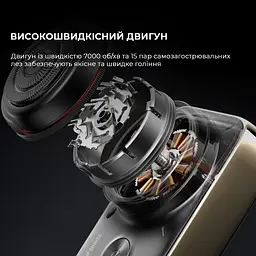 Електробритва Metz Camerist Shaver titanium gold with Bag MZDF013 - мініатюра 7