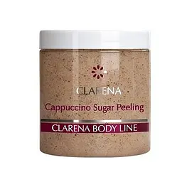 Пілінг цукрова з частками кава для рук і тіла Clarena Cappuccino Slim Sugar Peeling 250 мл