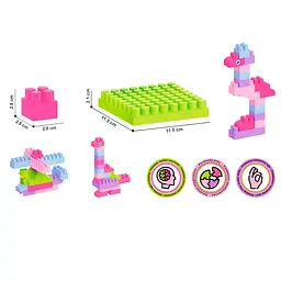 Дитячий конструктор "Building blocks" ТехноК 6535TXK, 90 деталей - мініатюра 4