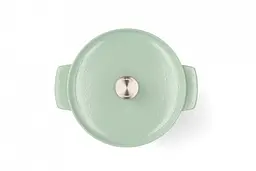 Каструля чавунна з кришкою KitchenAid 26 см 5,2 л колір фісташковий (CC007434-001) - мініатюра 3