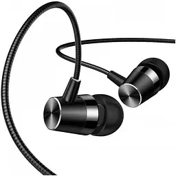 Hаушники USAMS 3.5mm Earphone 1.2m EP-42 US-SJ475 посилений кабель чорні US-SJ475 - мініатюра 3
