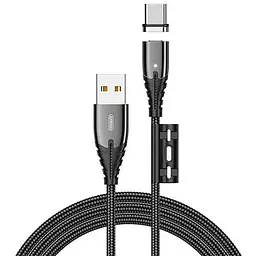 Магнітний Type C кабель Joyroom Magnetic S-M408 Type-C 1.2 м 3A чорний