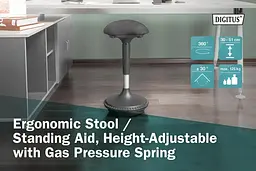 Стілець Ergonomic Standing Chair Digitus teh0013557 - мініатюра 9