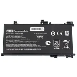 Батарея Hewlett Packard для ноутбука HP TE03XL (Pavilion: 15-BC300 Omen 15-AX000 series) 11.55V 3500mAh Чорний - мініатюра 3