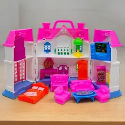 Игровой набор "Дом мини" мебель, кукла MIC (251476) - миниатюра 2