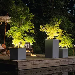 Вазон Lechuza Canto Stone 30 high LED кварцовий білий (13617) - мініатюра 10
