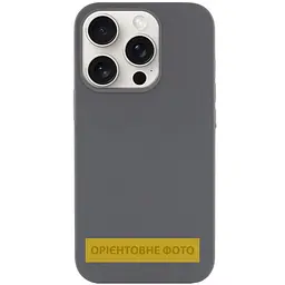 Чохол Silk (AA) NO LOGO with Magnetic Fit для Apple iPhone 17 Pro (6.3") Сірий / Dark Gray