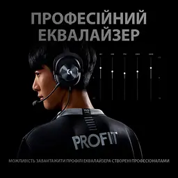 Навушники Logitech G PRO X Gaming Headset BLACK USB (981-000818) - мініатюра 7