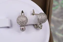 Сережки Xuping Jewelry Бристоль 1.4 см сріблясті