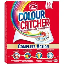 Уцінка. Серветки для прання K2r Colour Cather Кольоропоглинальні 10 шт.