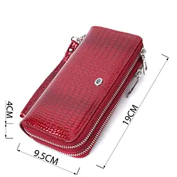 Жіночий шкіряний гаманець ST Leather 19х9,5х4 см acs0029408 - мініатюра 3