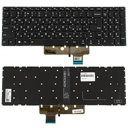 Клавіатура для ноутбука LENOVO (IdeaPad 310S-15 series) rus чорний без фрейма підсвічування клавіш