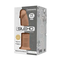 Фалоімітатор SilexD Silicone Dildo Model 2 Size 7.5" 19 см тілесний - мініатюра 2