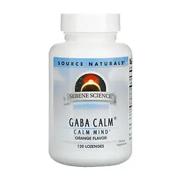 Амінокислота Source Naturals GABA (гама-аміномасляна кислота), Смак Апельсина, Serene Sci (SNS-00269)