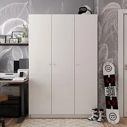 Шафа для одягу Doros Промо Білий 3 ДСП 135х48х204 (80737071) - мініатюра 9