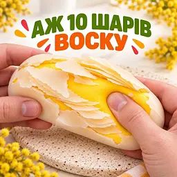 Хрусткий сквіш масло з 10 шарами воску Crunchy Butter Squishy м’який восковий сквіш у коробці - мініатюра 5