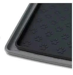 Силіконовий килимок під миску для собак та котів EcoToys чорний 48х30 см 800316 - мініатюра 2