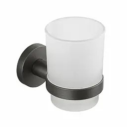 Підвісна склянка для зубних щіток VBI Venus 10x6,8x10 см graphite VBI-040004GR