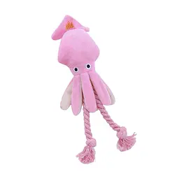 М’яка іграшка для собак Derby Octopus Shape Dog Plush Toy with Cotton Rope