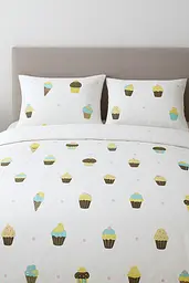 Комплект постільної білизни Ecotton двоспальний Сімейний Ice cream білий (рис. 24310) (24828) - мініатюра 2