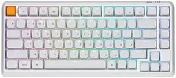 Клавіатура механічна J1 82Key, K pro Banana, WL/BT/USB-A, QMK, Hot-swap, EN/UKR, RGB, білий Keychron teh0013917