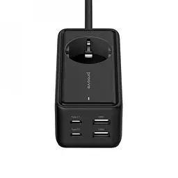 Мережевий фільтр Proove Power Strip Homester PD-03 1AC 65W (2 Type-C + 2USB) black (PSP165220001) - мініатюра 6