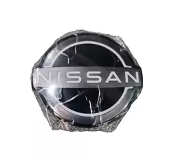 Емблема решітки Nissan Rogue, X-Trail чорна хром 160×140 мм під радар (на напрямних) OEM 62890-6RM0A - мініатюра 3
