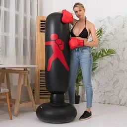 Груша боксерська Tumbler 160 см надувна неваляшка напольна для відпрацювання ударів тренувань єдиноборств та активних ігор - мініатюра 7