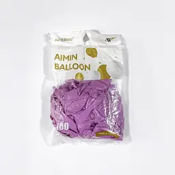 Надувні повітряні кульки Aimin Balloon 26 см (10") 100 шт наповнення повітрям або гелієм Фіолетовий - мініатюра 2