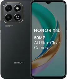 Смартфон Honor X6b 4/128GB Black (Asian Version)
