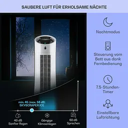Повітроохолоджувач Klarstein Skyscraper Ice 4-in-1 210 м3/г (10034651) - мініатюра 5