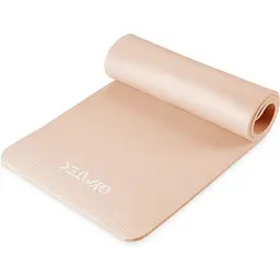 Килимок (мат) для фітнесу та йоги Gymtek NBR 1,5см персиковий