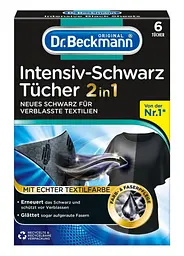 Серветки для чорного Dr. Beckmann 2в1 Black & Fiber Refresh 6 шт - мініатюра 2