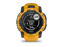 Смарт-годинник Garmin Instinct 3 50mm Solar Sunburst with Sunburst/Gray Band (010-02935-02/42) - мініатюра 4