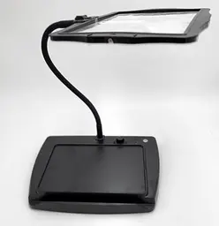 Лупа з LED підсвічуванням від USB на штативі гнучкий трансформер 5-кратне збільшувальне скло універсальне 24×17см Brighter Viewer 8079-2