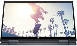Ноутбук HP Pavilion x360 14-ek0015ua 14' FHD IPS, Intel i5-1235U, 16GB, F1024GB, UMA, DOS, синій (826T0EA) - мініатюра 4