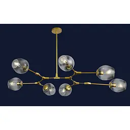Люстра молекула Levistella 752L7731-7 GD+BK - мініатюра 2