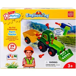 Конструктор Edu-Toys Трактор з інструментами (JS030) - мініатюра 6