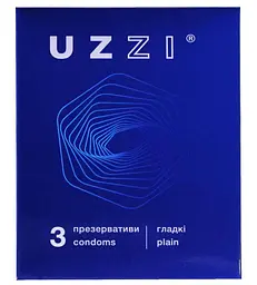 Презервативи Uzzi гладкі 72 шт. (24 пачки по 3 шт.)(4820234160020) - мініатюра 2
